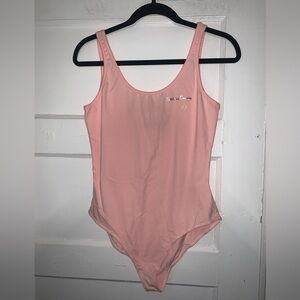 NWT Pacsun pink/peach “California dreaming” casual bodysuit size‎ large